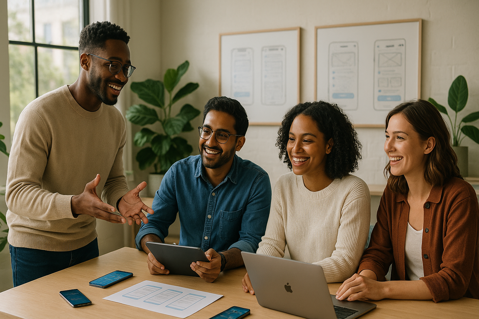 Unntul team collaborating